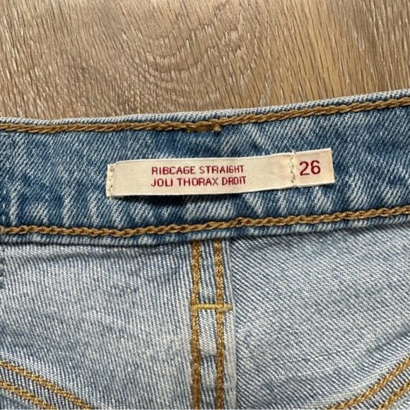 Levi's Jeans Ribcage Straight Ankle Tango Fade - Size 26 - Picture 11 of 16